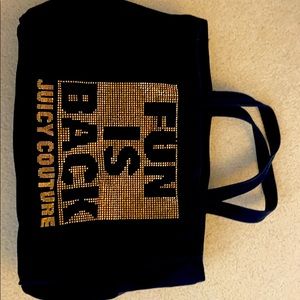 Juicy Couture Bejeweled Black Tote Bag